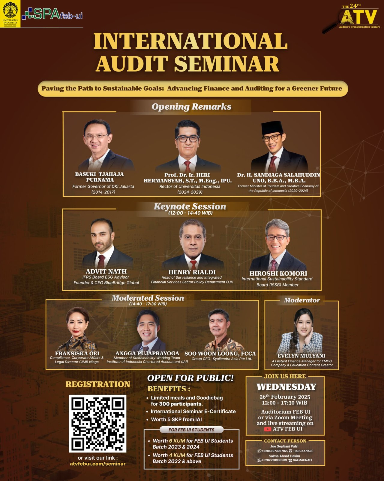International Audit Seminar (Poving the Path Sustainable Goals : Advancing Finance and Auditing for a Greener Future)